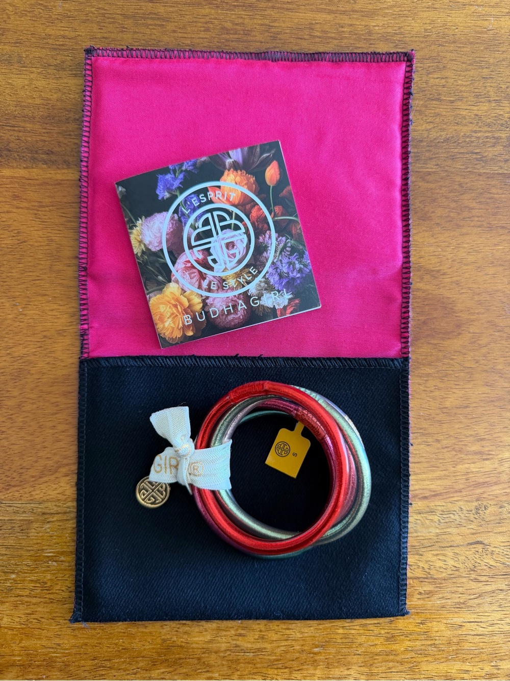 NWT BuDhaGirl Layover Stack All-Weather Bangle Set - Small